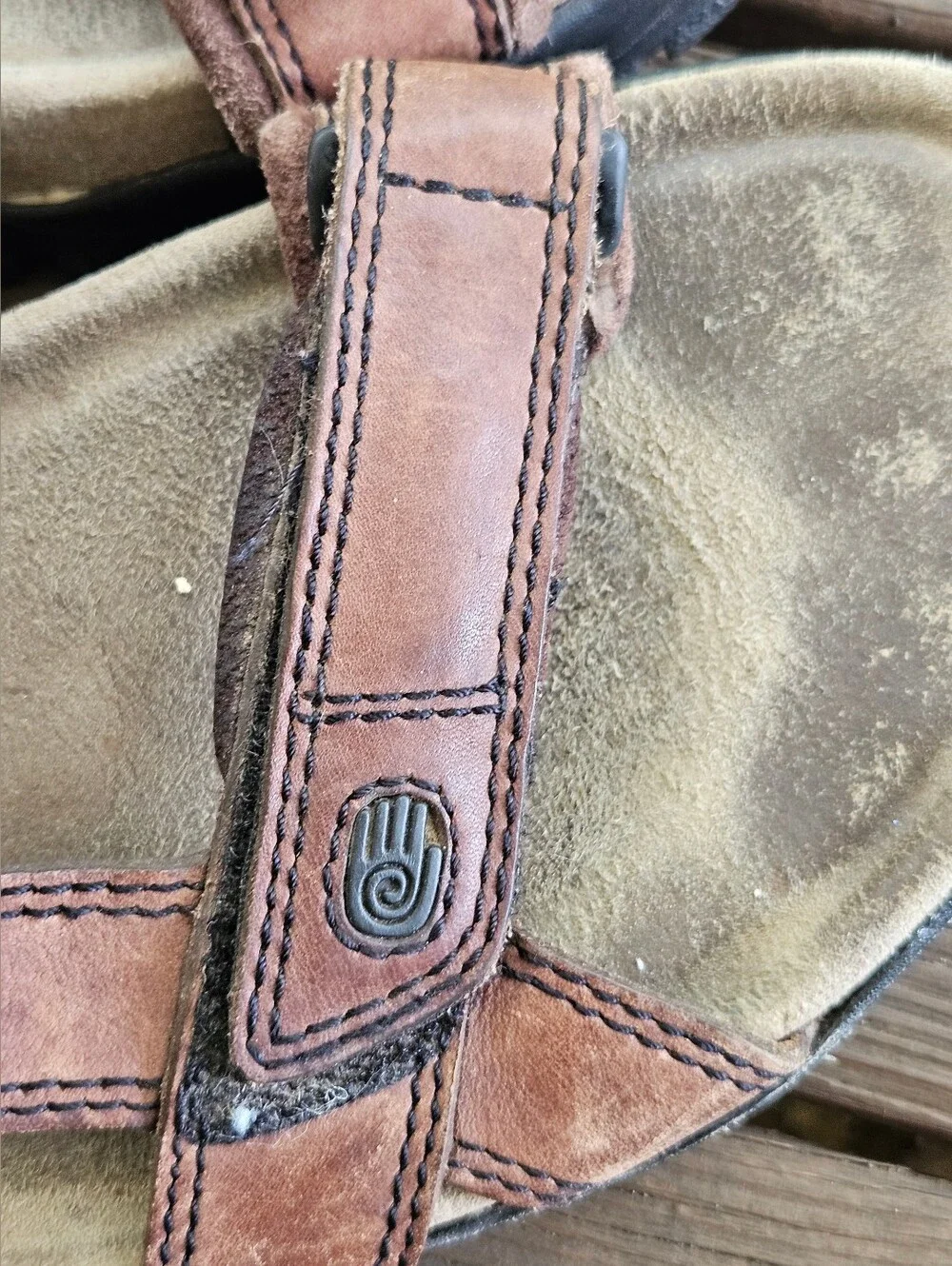 Teva Men's Brown Leather Sport Hiking Walking Sandals Size 11